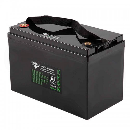 Аккумулятор тяговый Rein LiFePO4 24V52Ah (80A) (24V / Ah C5) Li-Ion (LiFePo4)